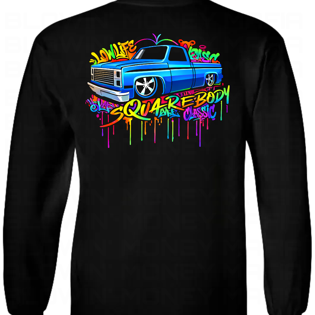 Low Life Graffiti BLUE - Tee, Hoodie, Long Sleeve
